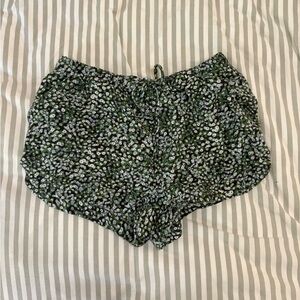 RVCA Green Floral Printed Shorts!